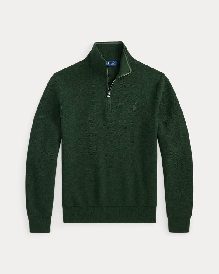 RL Cable-Knit Cotton Quarter-Zip Jumper