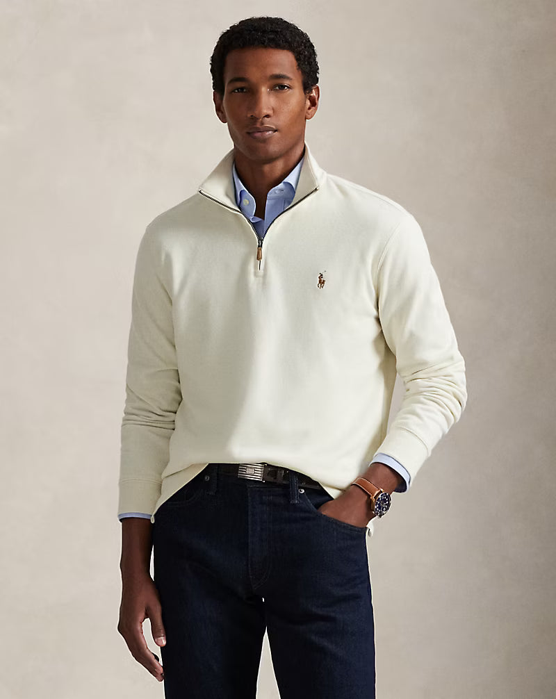 Ralph Lauren Estate-Rib Quarter-Zip Pullover