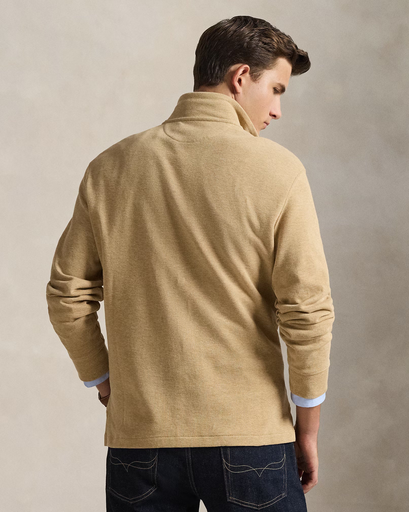 Ralph Lauren Estate-Rib Quarter-Zip Pullover