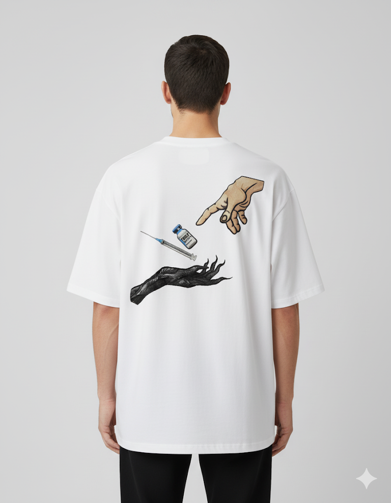 Divine Touch – Premium T-Shirt Graphic Tee (All-Body Fit | Back Design)